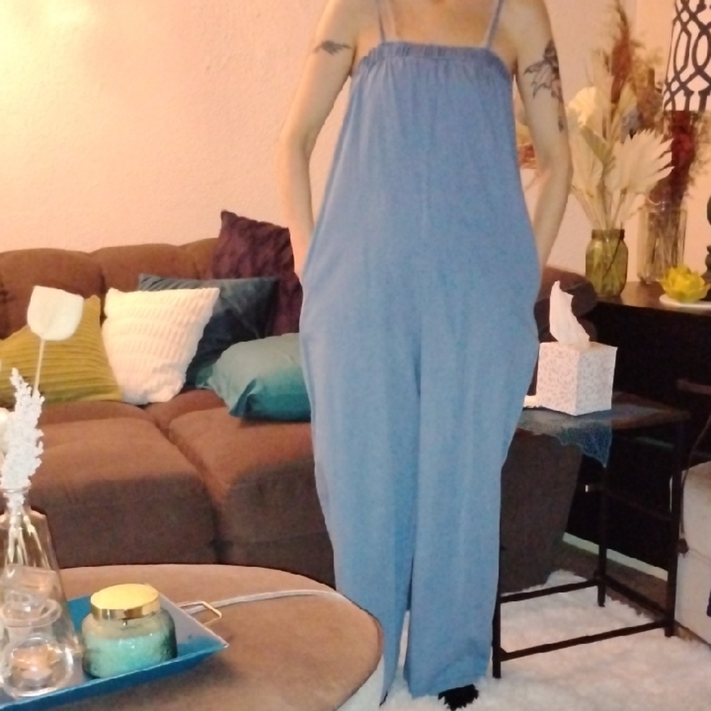 Stylish Blue Jumpsuit
